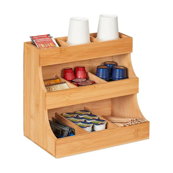Relaxdays Kaffee-Organizer mit 9 Fächern