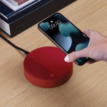 Lexon − Stazione di Ricarica wireless OSLO ENERGY con Altoparlante e Microfono Bluetooth