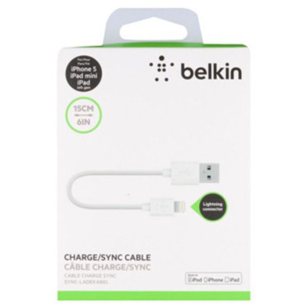 Belkin Lightning-to-USB Cable for iPhone, iPad and iPodImage