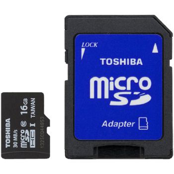 Toshiba microSDHC Class 4 Memory Card, 16GB