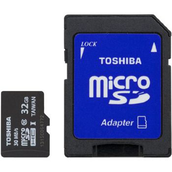 Toshiba microSDHC Class 4 Memory Card, 32GB