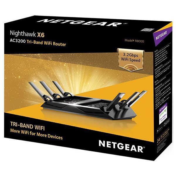 Netgear Nighthawk X6 Tri Band Wi-Fi Router AC3200Image