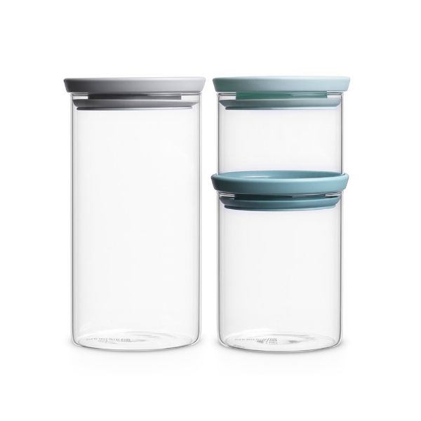 Brabantia Stackable Glass Jars − Set of 3Image