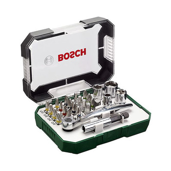 Bosch Screwdriver Bit and Ratchet Set 26pcs