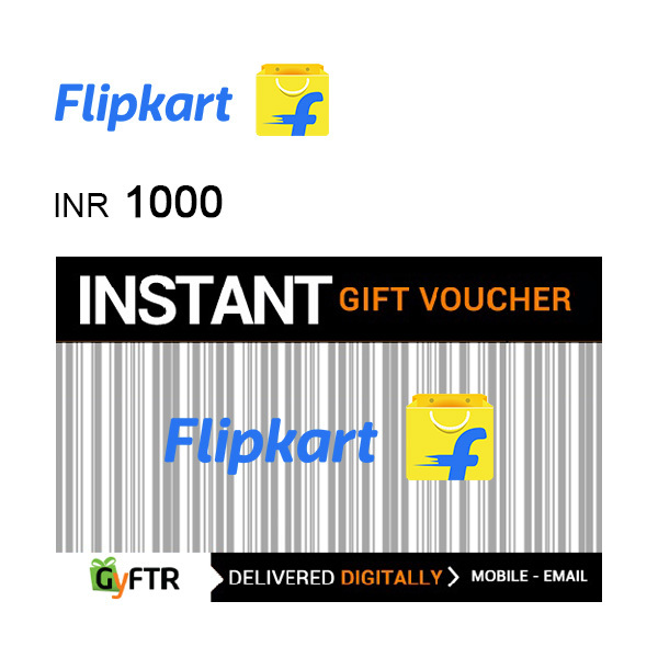 Flipkart GyFTR Instant Gift Voucher INR1000 InterMiles Reward Store