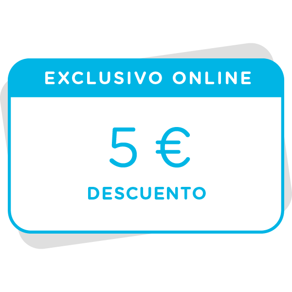 Vale de 5€ de descuento en tu próxima compra en la tienda onlineImagen