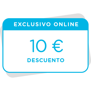 Vale de 10€ de descuento en tu próxima compra en la tienda online