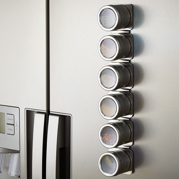 MasterClass Magnetic Spice Rack with 6 JarsImage