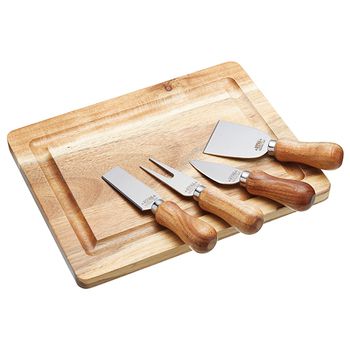 KitchenCraft ARTESÀ Cheese Board & Knife Set 5pcs