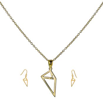 Mia's GEOMETRIC Necklace & Earrings Set