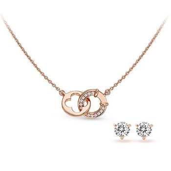 Pica LéLa LUCKY & WISH Crystal Pendant Necklace & Earrings Set