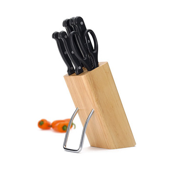 KitchenCraft Houten Blok met 6 Messen