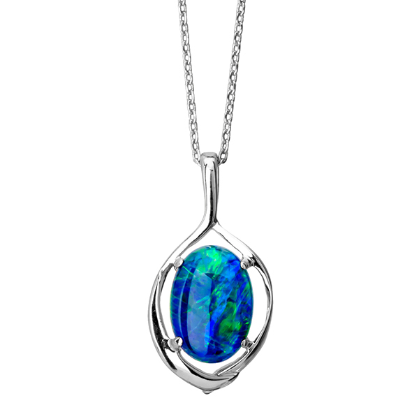 Wellington Classic Necklace with Triplet Opal PendantImage