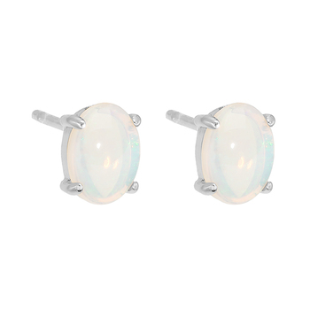 Wellington Classic Earstuds with Solid Opal