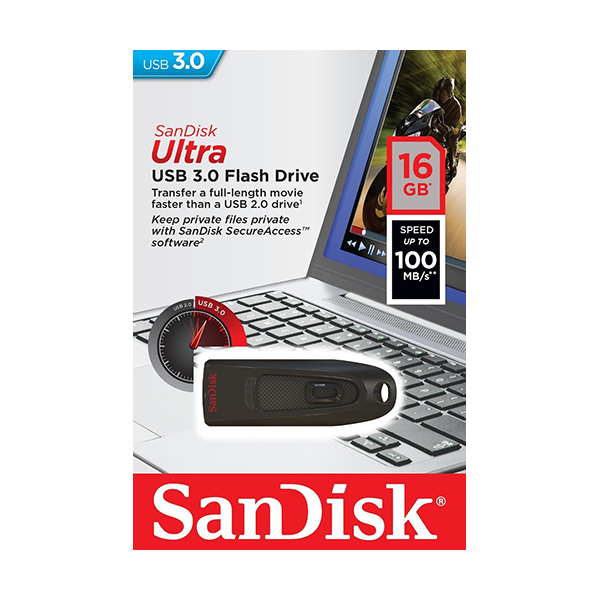 SanDisk Ultra USB 3.0 Flash Drive 16GBImage