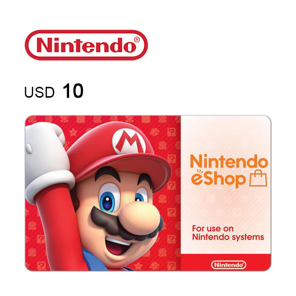 10 dollar nintendo switch card