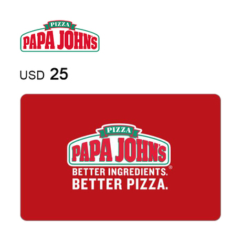 Papa John's Pizza e-Gift Card $25
