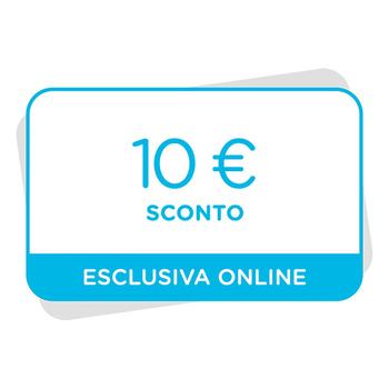 10€ di sconto al tuo prossimo acquisto sul sito