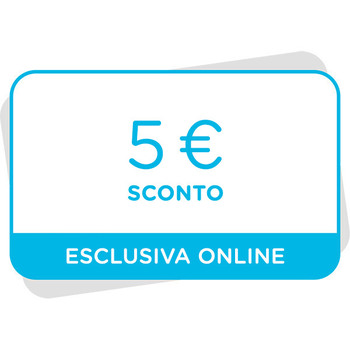 5€ di sconto al tuo prossimo acquisto sul sito
