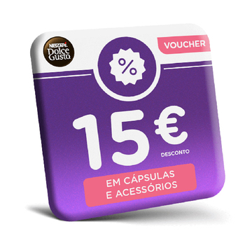 15€ de desconto numa compra de 50€ em www.dolce-gusto.pt