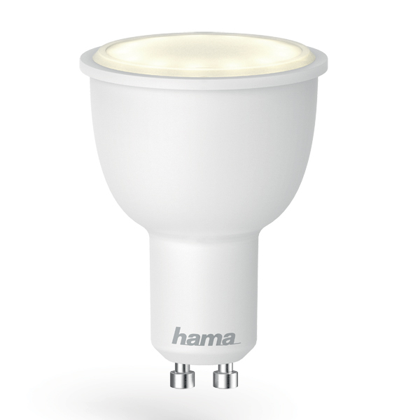 Lâmpada Wi-Fi LED da Hama − GU10, 4,5W, RGBImagem