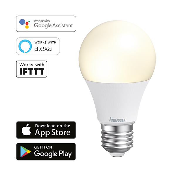 Lámpara Wi-Fi LED de Hama − E27, 10W, blancaImagen
