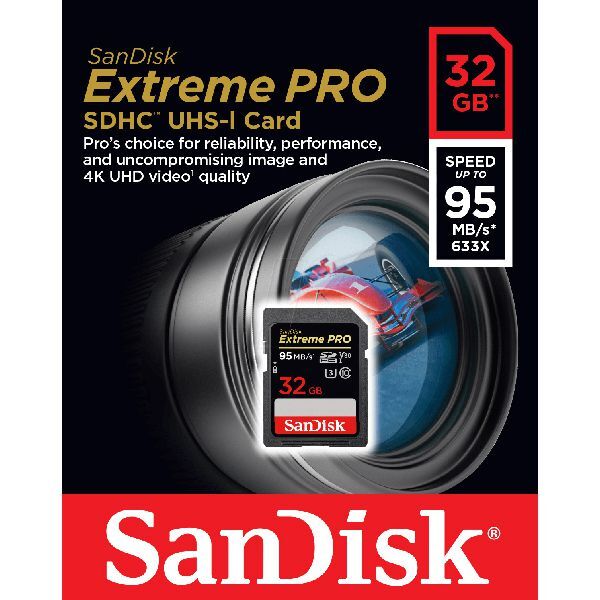 SanDisk Extreme Pro SDHC UHS-1 Memory Card 32GBImage