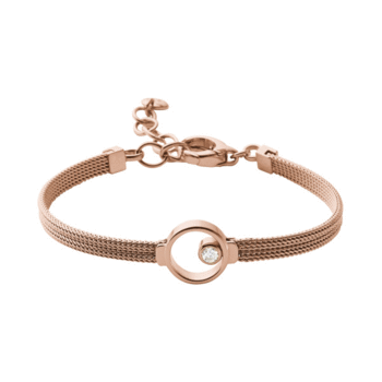 Skagen ELIN Rose Gold-Tone Crystal Bracelet
