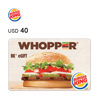 Burger King e-Gift Card $40
