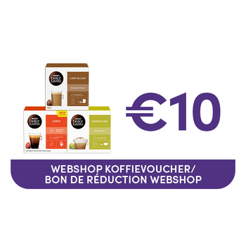Kortingsbon €10 te gebruiken op onze webshop