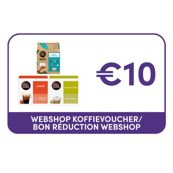 Kortingsbon €10 te gebruiken op onze webshop