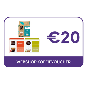 Kortingsbon €20 te gebruiken op onze webshop