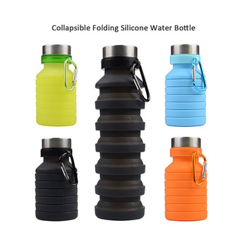 Trends Collapsible Folding Silicone Water Bottle 550ml