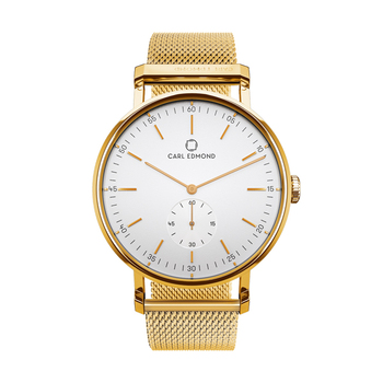 Carl Edmond RYOLIT 36 White Deluxe Mesh Ladies Watch
