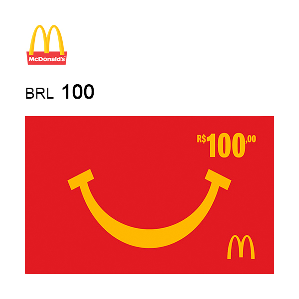 McDonald's Cartão de presente eletrônico do R$100Imagem