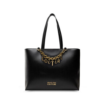 Versace Logo-Charm Tote Bag