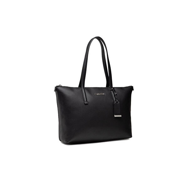 Calvin Klein Faux Leather Logo-Lettering Tote BagImage