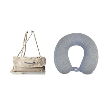 American Tourister Neck Safety Pouch & Neck Pillow Combo