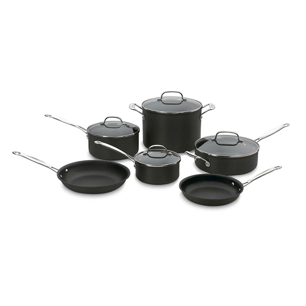 Cuisinart CHEF'S CLASSIC™ Nonstick Hard Anodized Cookware − 10pcsImage