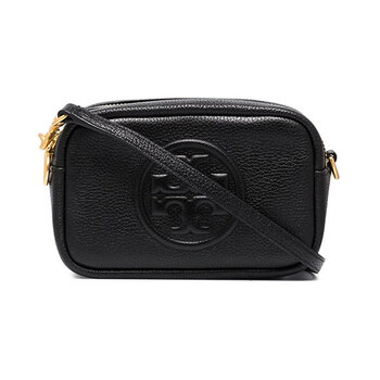 Tory Burch Embossed-Logo Quilted Camera Bag
