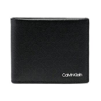 Calvin Klein Embossed Logo Bi-Fold Leather Wallet