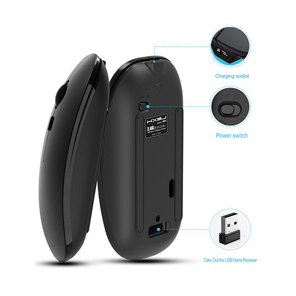 Trends Slim Wireless Bluetooth Rechargable MouseImage