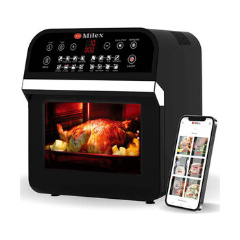 Milex™ HURRICANE Digital Airfryer Oven with Roitisserie 12L
