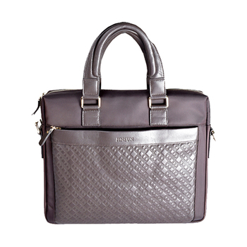 Parco Brown Leather Laptop Bag