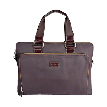 Parco Dark Brown Leather Laptop Bag