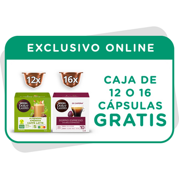 VALE POR UNA CAJA GRATIS DE CAFÉ DE 12 o 16 CÁPSULAS EN TU PRÓXIMA COMPRA EN LA TIENDA ONLINE