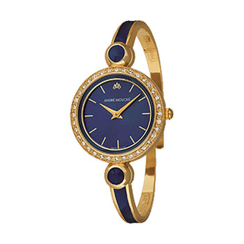 André Mouche ARIA Crystal Gold Plated Ladies Watch