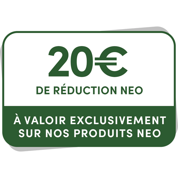 EXCLUSIF NEO : Bon de réduction de 20€ à valoir sur notre siteImage