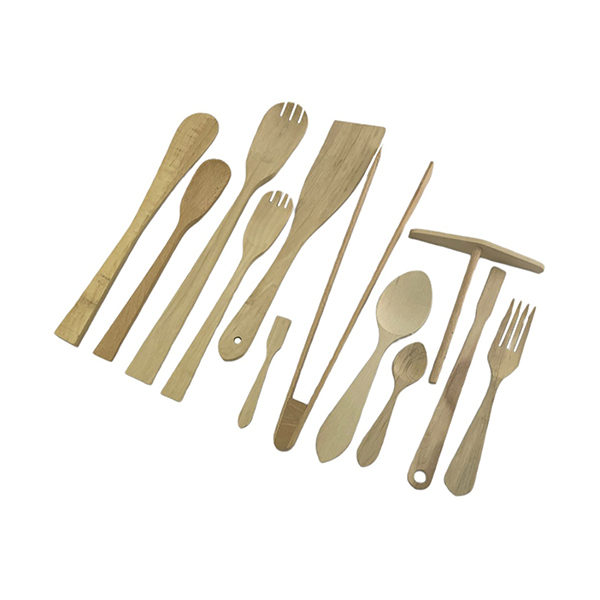 Ustensiles de Cuisine en Bois (12 pièces) − CartuseriaImage