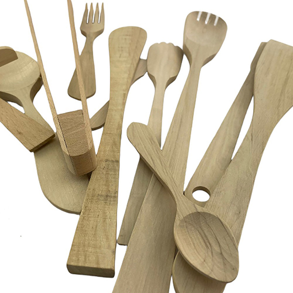 Ustensiles de Cuisine en Bois (12 pièces) − CartuseriaImage